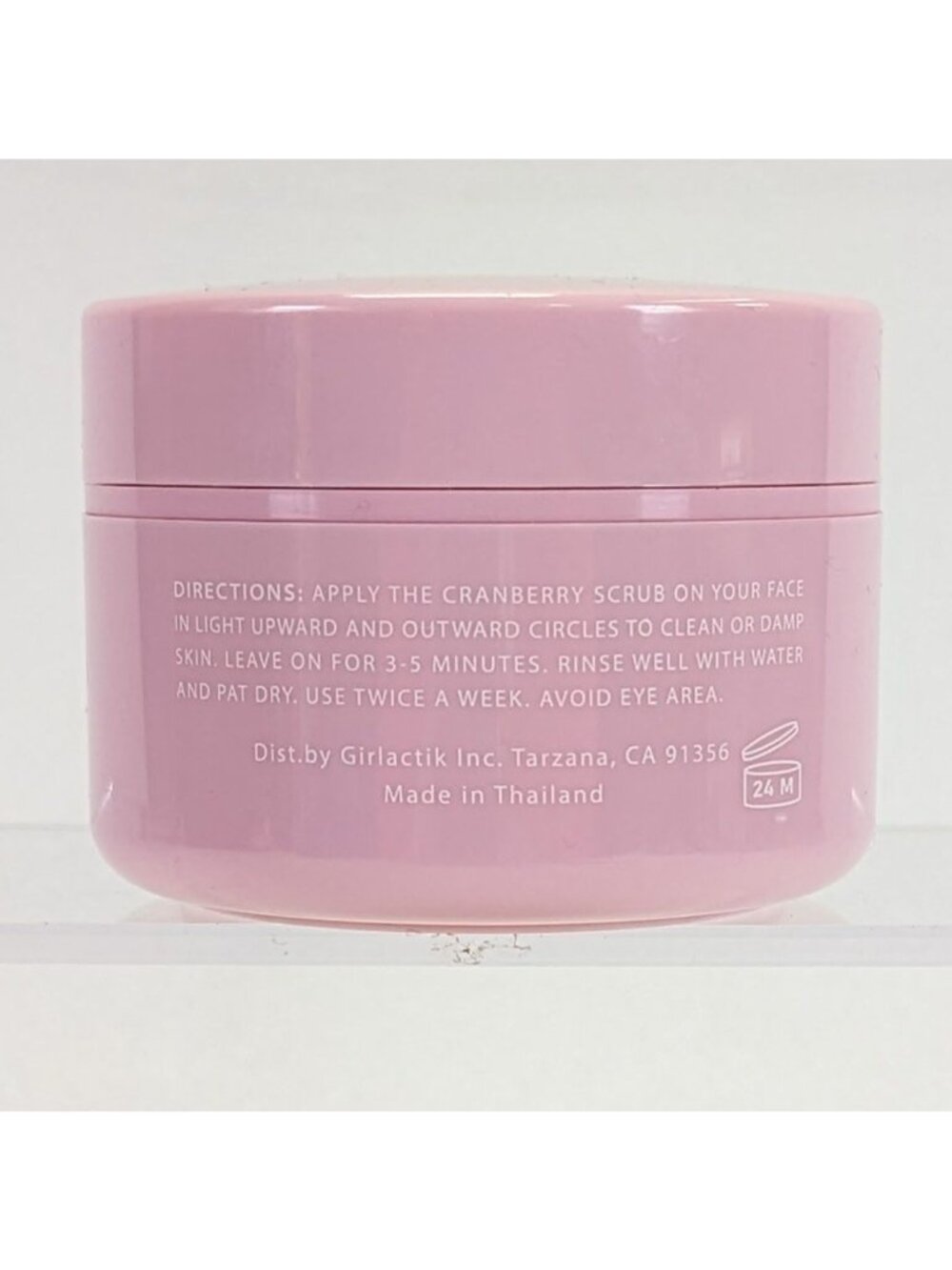 Girlactik Cranberry Sugar Face Scrub 80g Exfoliating & Hydrating Skincare Pink J - Picture 3 of 4